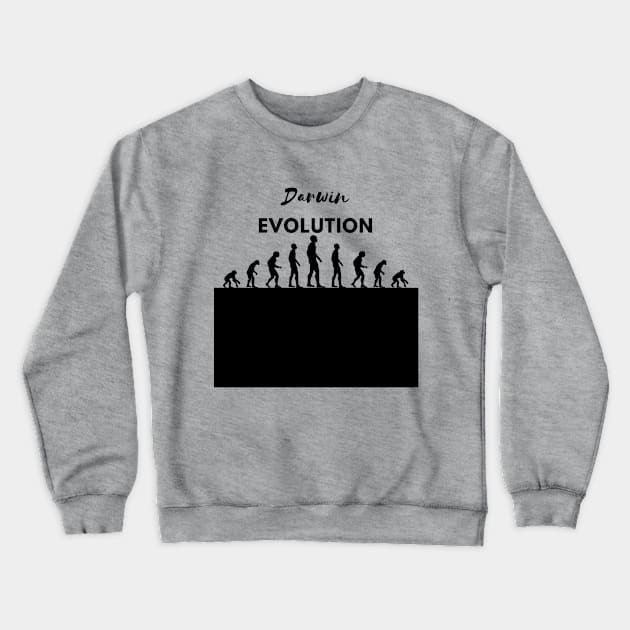 EVOLUTION - Darwin Crewneck Sweatshirt by O.M design